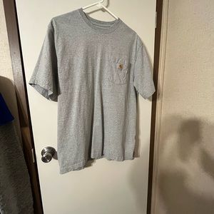 Grey carhartt short sleeve tee L